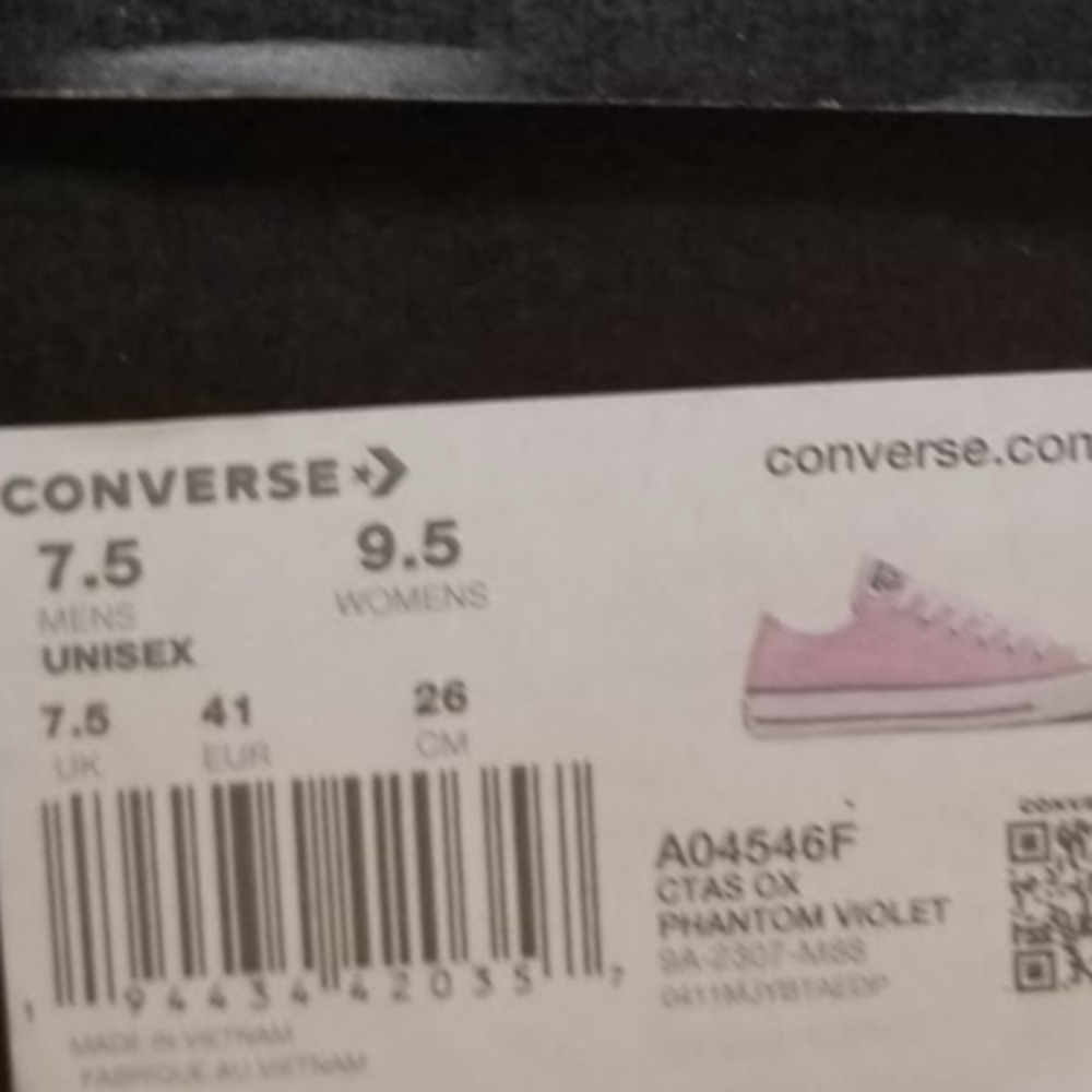 Converse Women's Pink Canvas Sneakers - Picture 9 of 9